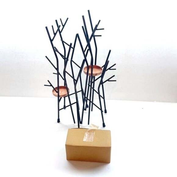 Partylite Twinkling Twigs Centerpiece 13" Iron Candle Holder Medium Rare Retired - Picture 8 of 8
